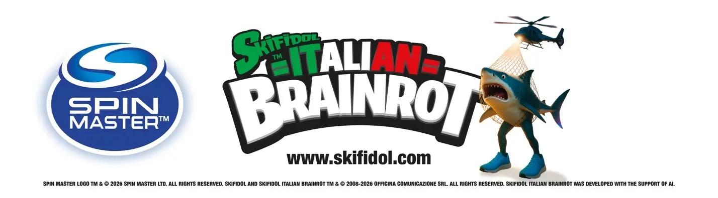 Tralalero Tralala – Spin Master collabora con Officina Comunicazione per portare il fenomeno Skifidol Italian Brainrot™ ai fan del Nord America