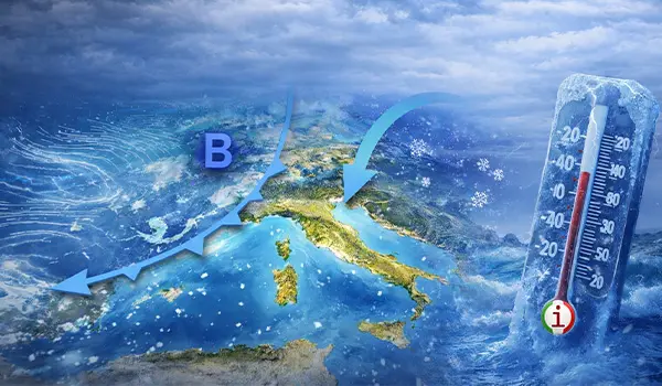 Ondata di gelo di fine anno: irruzione artica sull’Italia tra San Silvestro e Capodanno