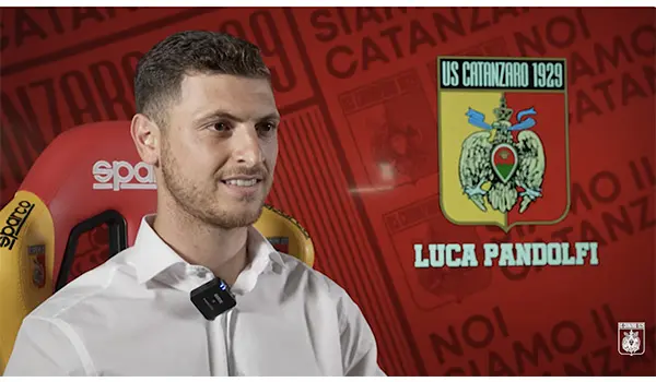 Catanzaro Calcio, Luca Pandolfi si presenta: “Darò tutto per i tifosi giallorossi”