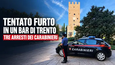 Tentato furto in un bar di Trento: tre arresti dei carabinieri