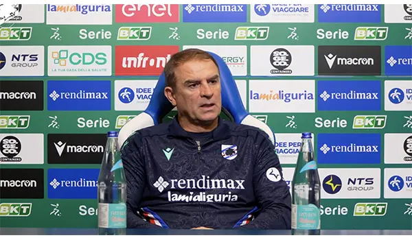 Sampdoria-Cosenza: Mister Semplici carica la squadra, “Serve una vittoria per svoltare” (Video)