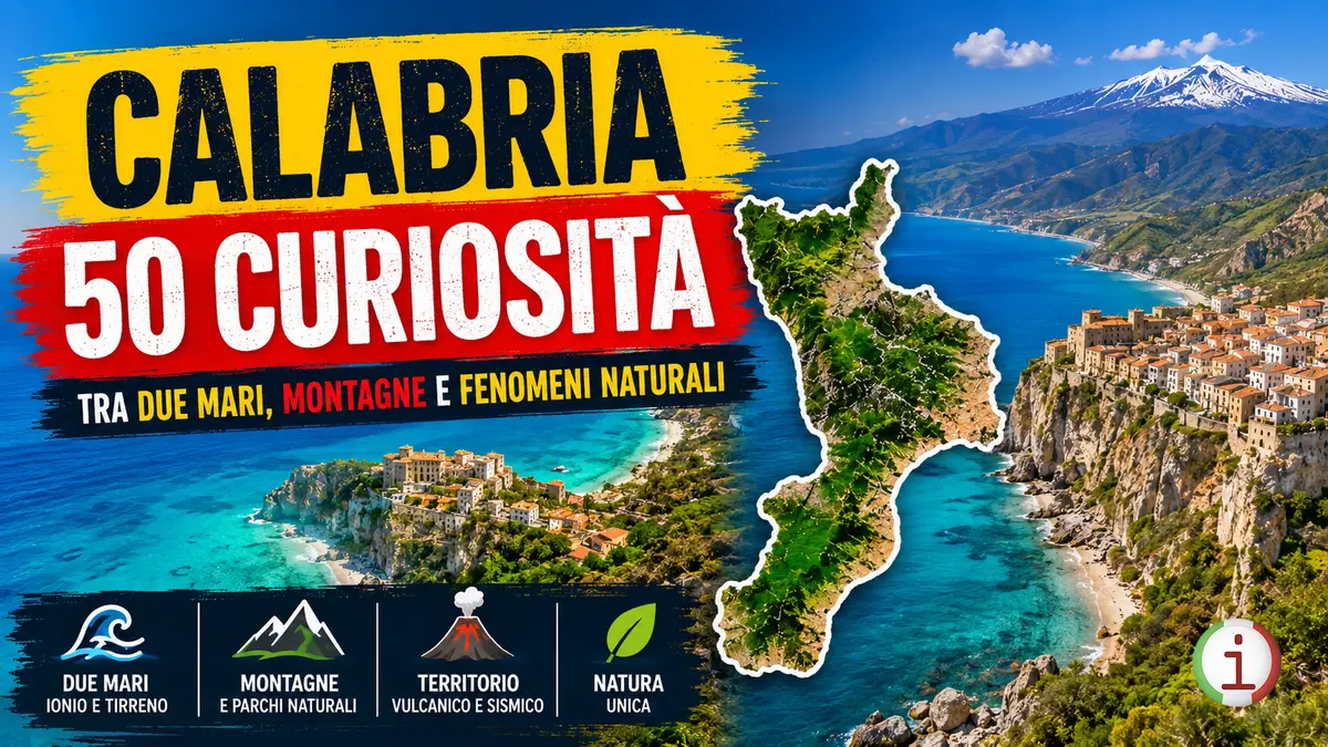 Calabria sorprendente: 50 curiosità geografiche tra due mari, montagne e fenomeni naturali