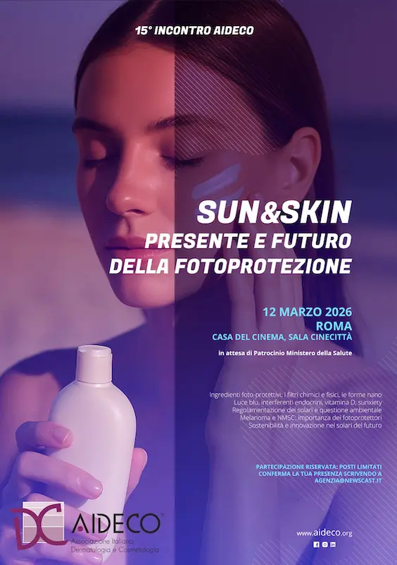 “Sun&Skin: presente e futuro della fotoprotezione”, il 12 marzo a Roma l’evento AIDECO