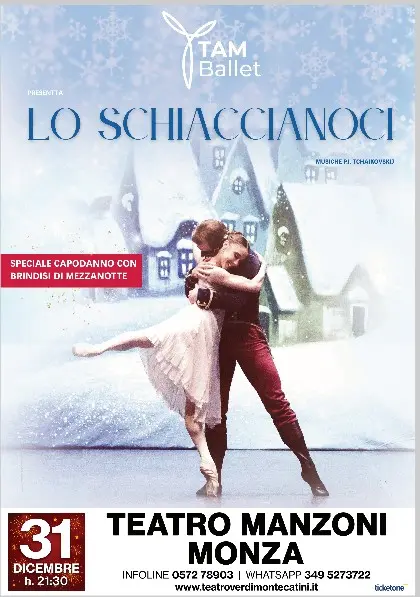 Capodanno con Lo Schiaccianoci al Teatro Manzoni di Monza