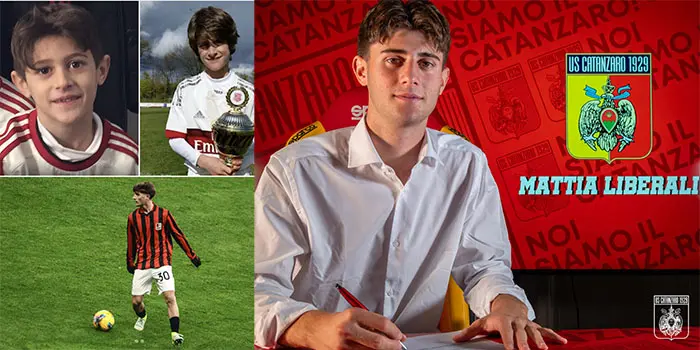 Mattia Liberali saluta il Milan e approda al Catanzaro: “Grazie di tutto, rossoneri”