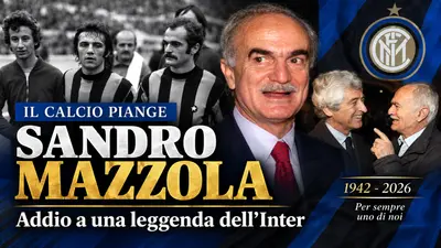 Addio a Sandro Mazzola, il calcio saluta una leggenda dell’Inter e della Nazionale