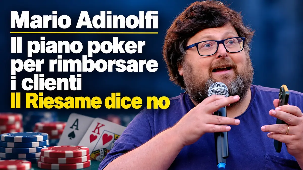 Mario Adinolfi e il piano poker per rimborsare i clienti: il Riesame dice no