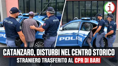 Catanzaro, controlli nel centro storico: cittadino straniero trasferito al CPR di Bari