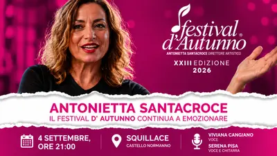 Festival d’Autunno a Squillace, Antonietta Santacroce presenta Ebbanesis
