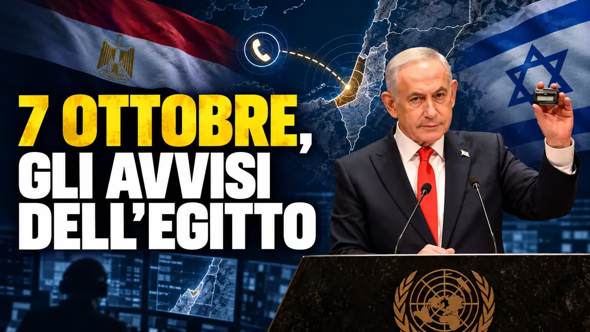 7 ottobre, l’intelligence egiziana avrebbe avvertito Netanyahu prima dell’attacco di Hamas