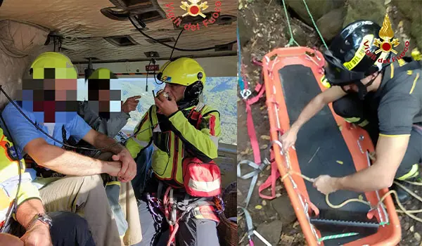 Due interventi dei Vvfin Calabria: soccorso a Monterosso Calabro e recupero di escursionisti a Cittanova