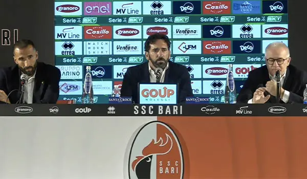 Mister Fabio Caserta al Bari: «Un onore allenare questa piazza, puntiamo ai playoff» (Video)