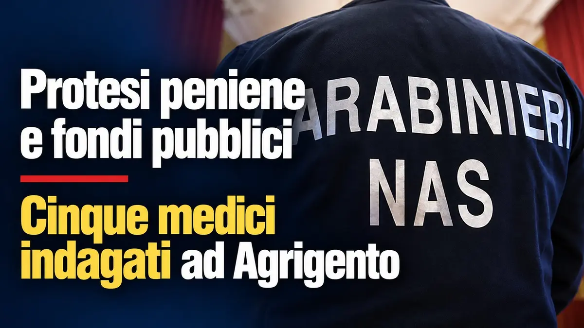 Protesi peniene e fondi pubblici: cinque medici indagati ad Agrigento