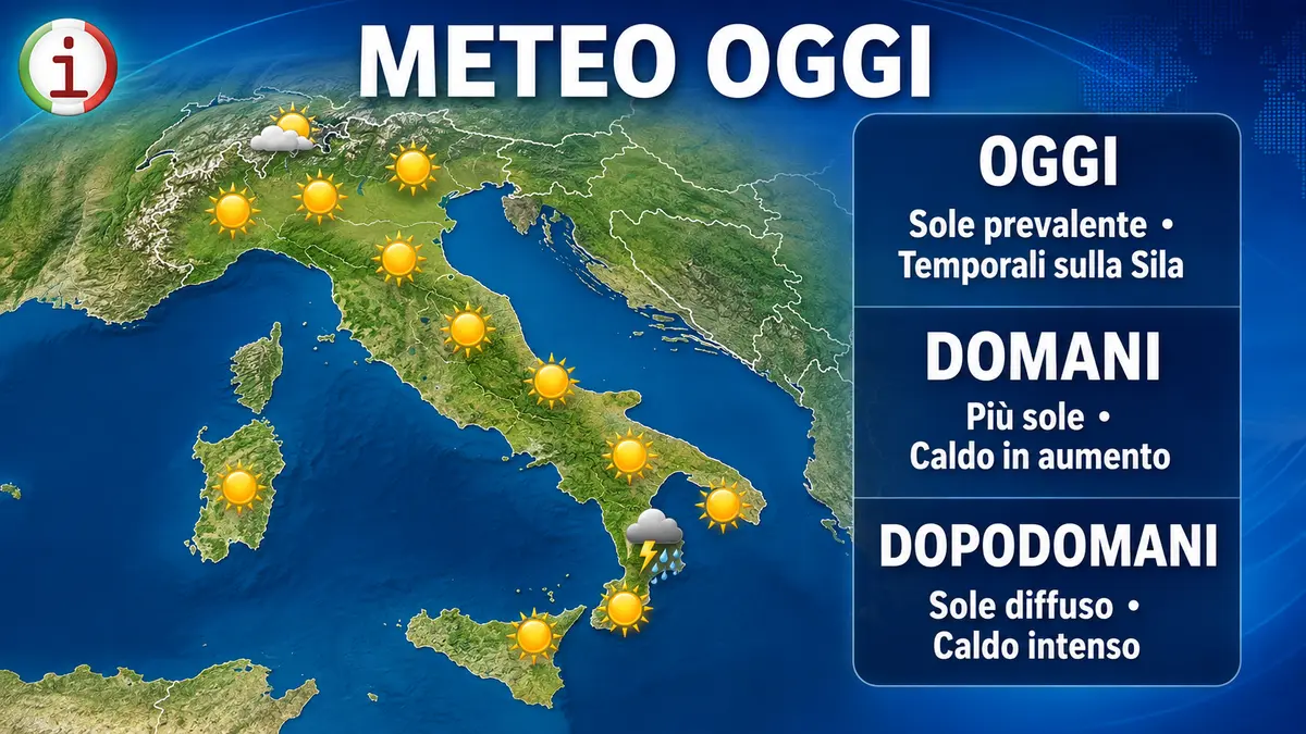 Meteo Italia, torna l’anticiclone subtropicale: caldo fino a 38 gradi nel weekend