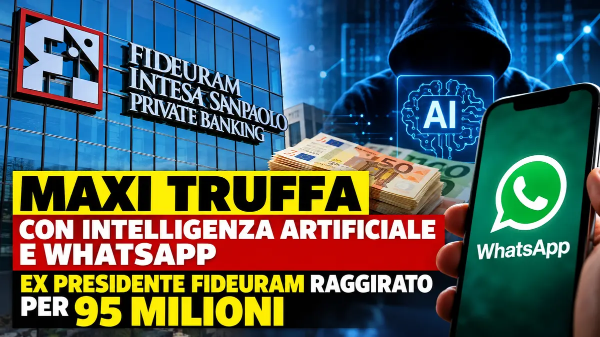Maxi truffa con intelligenza artificiale e WhatsApp: ex presidente Fideuram raggirato per 95 milioni