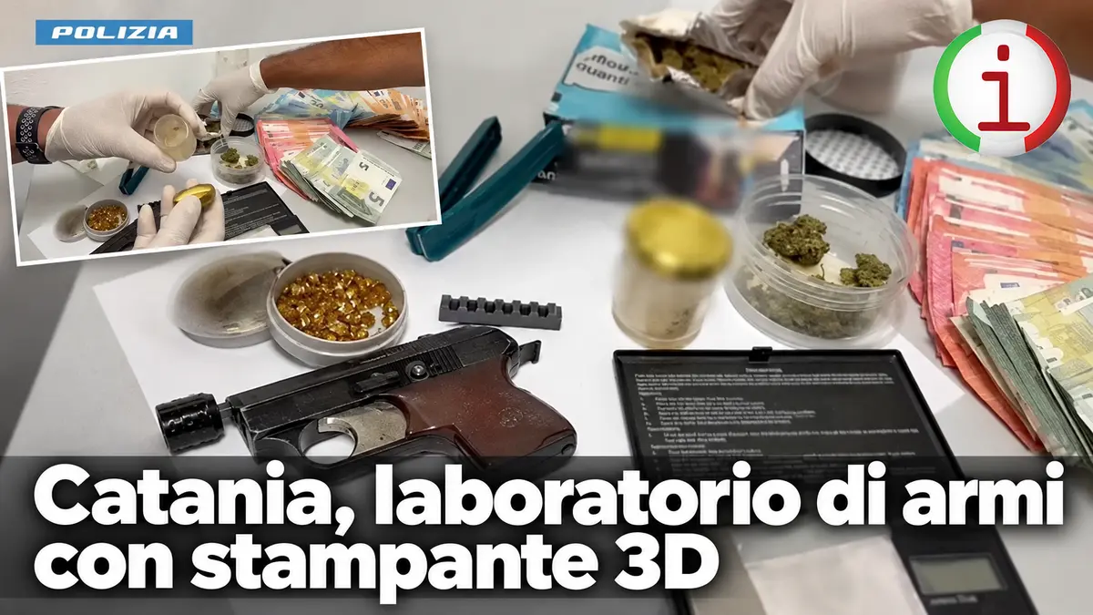 Catania, scoperto un laboratorio per produrre armi con una stampante 3D
