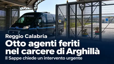 Reggio Calabria, violenze nel carcere di Arghillà e otto agenti feriti