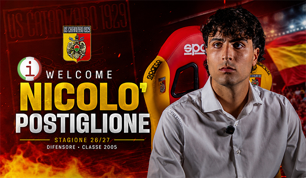 Calciomercato Catanzaro, ufficiale Niccolò Postiglione: il difensore firma fino al 2030