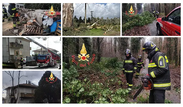 Maltempo in Calabria, Vigili del Fuoco in azione: oltre 90 interventi tra operativi e in attesa. Aggiornamento