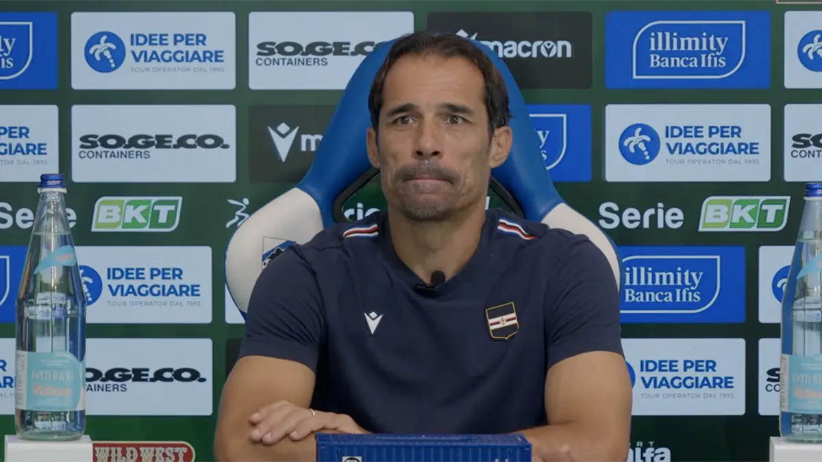 Sampdoria-Catanzaro, conferenza mister Corradi: l'analisi e la carica alla vigilia. Video
