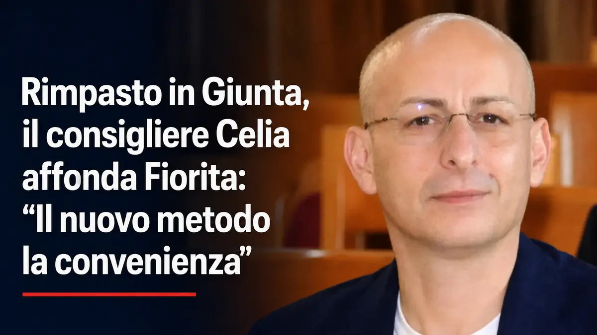 Rimpasto in Giunta, il consigliere Celia affonda Fiorita:” Il nuovo metodo la convenienza”.