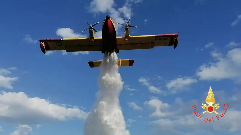    Maxi incendio a Trebisacce, VVF impegnati nelle operazioni di spegnimento: intervengono due Canadair