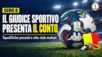 Serie B il Giudice Sportivo presenta il conto squalifiche pesanti e otto club multati