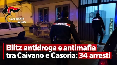 Blitz antidroga e antimafia tra Caivano e Casoria: 34 arresti