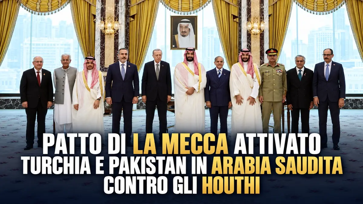 Patto di La Mecca attivato: Turchia e Pakistan schierano forze in Arabia Saudita contro gli Houthi