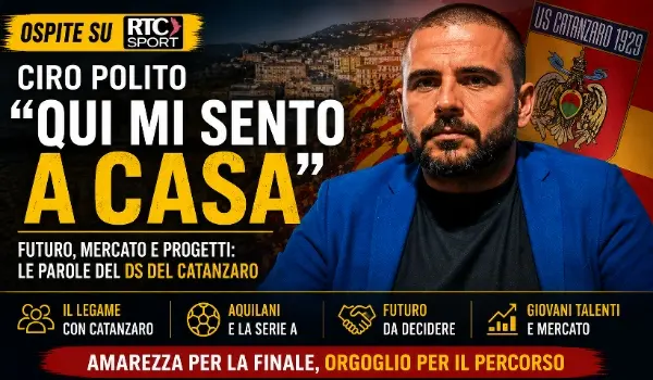 Ciro Polito ospite su RTC Sport: “Qui mi sento a casa, ma ora serve una riflessione”