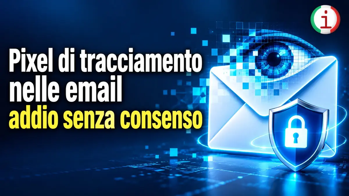 Pixel di tracciamento nelle email addio senza consenso