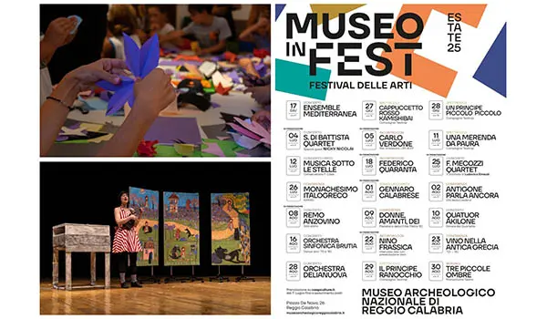 Prosegue con gli spettacoli per ragazzi del Teatrop “Museo in Fest – estate 2025”, il Festival delle Arti  del Museo Archeologico Nazionale di Reggio Calabria