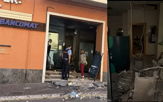 Fossacesia, esplosione al bancomat Bper: colpo notturno con la tecnica della “marmotta”