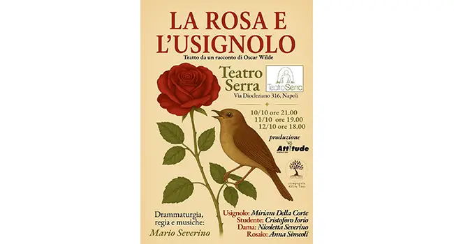 “La rosa e l’usignolo” al Serra il debutto nel segno dell’amore 