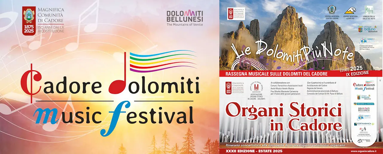 LE DOLOMITI PIÙ NOTE E ORGANI STORICI IN CADORE ASPETTANDO FERRAGOSTO SULLE DOLOMITI BELLUNESI