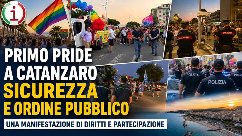 Primo Pride a Catanzaro, grande partecipazione e imponente dispositivo di sicurezza
