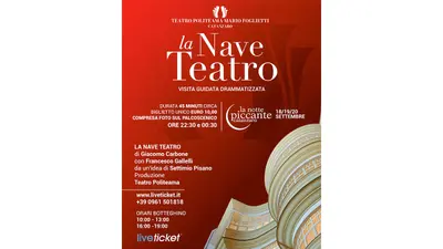 “La Nave Teatro” torna al Politeama di Catanzaro: visite serali speciali per La Notte Piccante