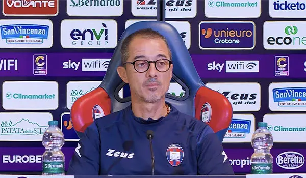 Mister Longo prima di Cerignola-Crotone. (Video)