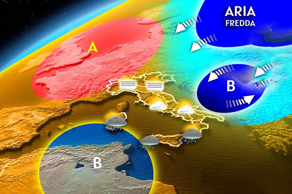 Previsione meteo: anticiclone in ritirata, arriva il primo freddo