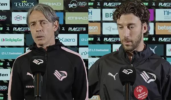 Palermo Catanzaro, Inzaghi e Bani dopo l’eliminazione dai playoff. Video