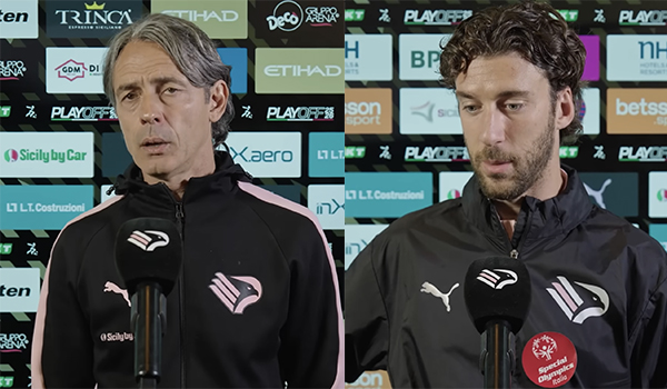 Palermo Catanzaro, Inzaghi e Bani dopo l’eliminazione dai playoff. Video