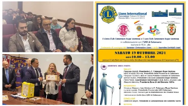 Il Lions club Rupe Ventosa consegna un bastone elettronico all’Unione Italiana Ciechi