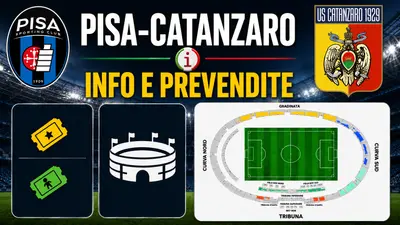 Pisa Catanzaro, al via la prevendita per il settore ospiti: prezzi e modalità per i tifosi giallorossi