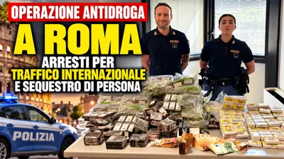 Operazione antidroga a Roma: arresti per traffico internazionale e sequestro di persona