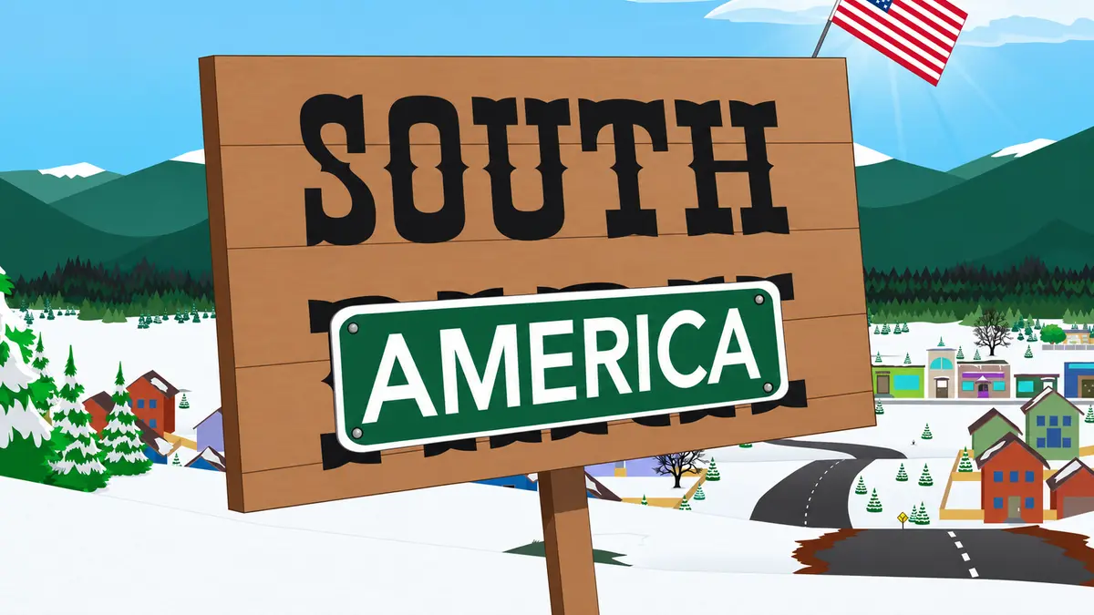 South Park diventa South America: la satira che sfida la nuova era dei nomi