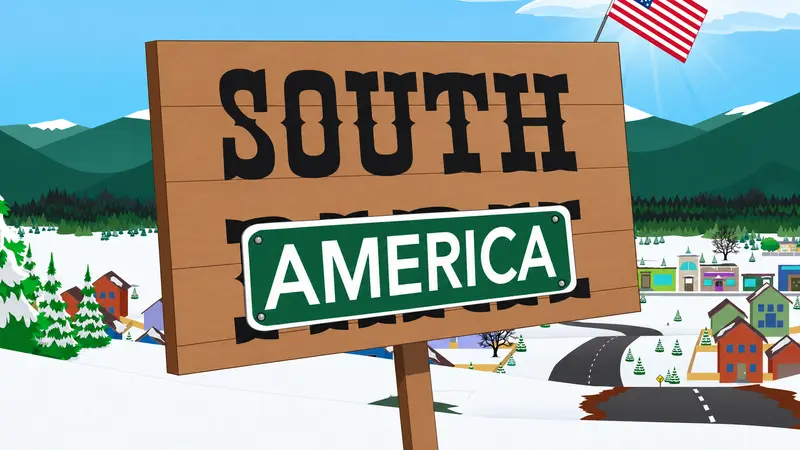 South Park diventa South America: la satira che sfida la nuova era dei nomi