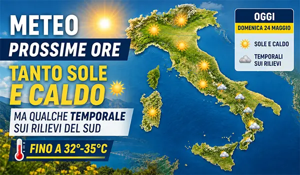 Meteo Italia, anticipo d’estate con sole e caldo: temperature fino a 35°C, poi rischio temporali