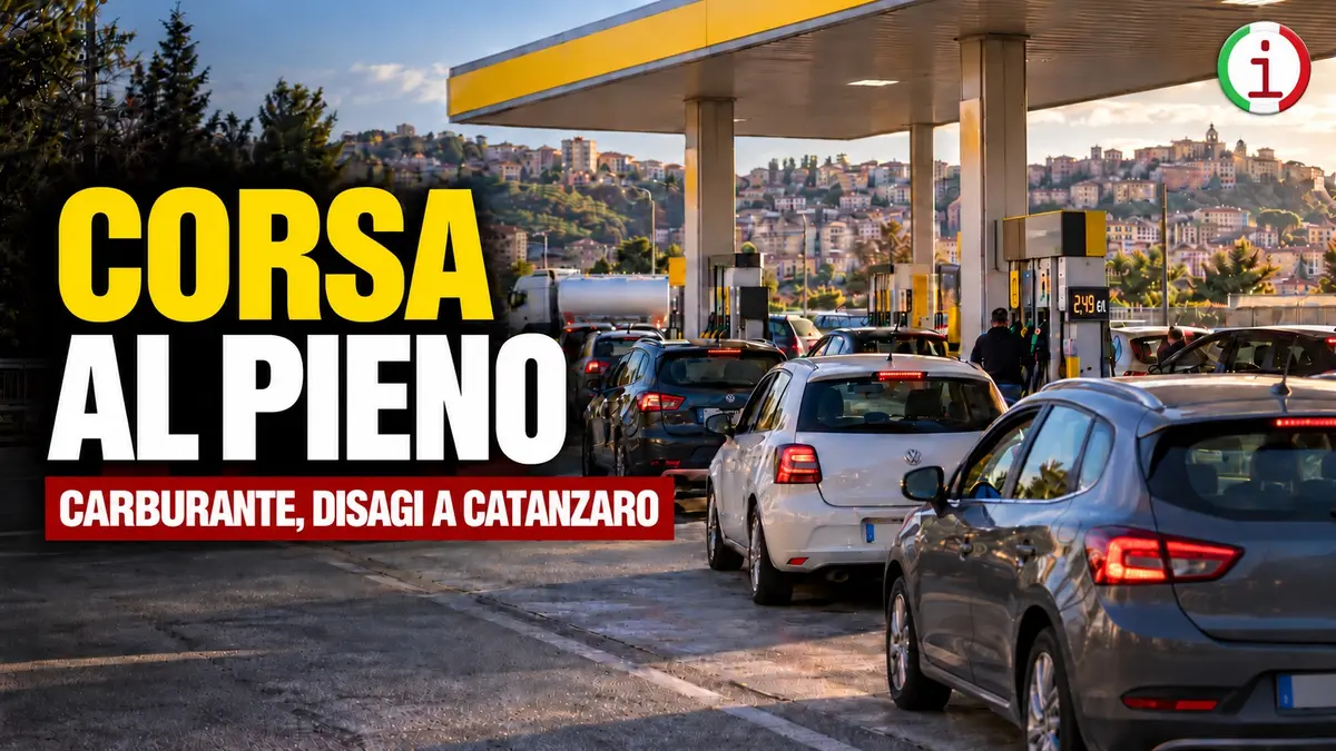 Carburante, scatta la corsa al pieno in Calabria: distributori a secco a Catanzaro
