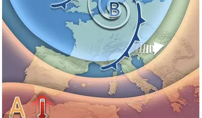 Meteo Italia: perturbazione in arrivo giovedì con piogge, temporali e neve sulle Alpi