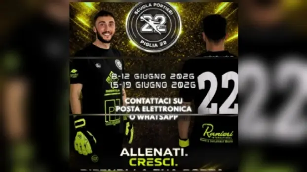 PIGLIA22: nasce a Catanzaro la nuova scuola portieri dedicata alla crescita dei talenti calabresi